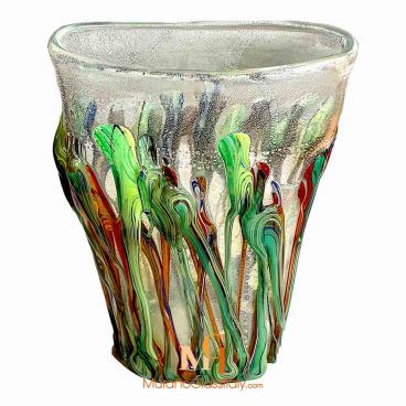 Green Murano Vase