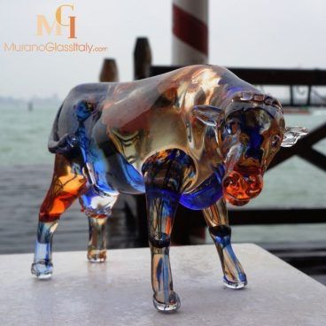 murano glass cow