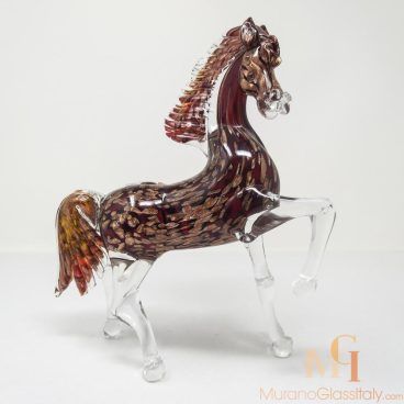 murano glass horse sculpture