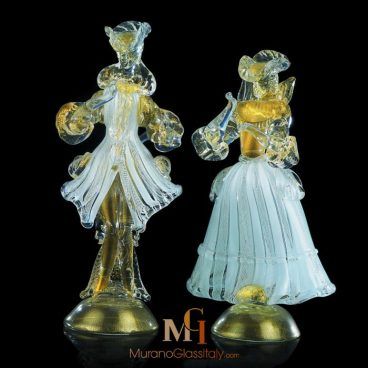 figurine couple murano