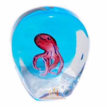 Glass Octopus Sculpture
