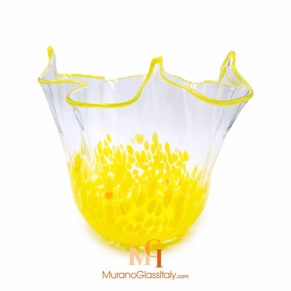 Yellow Murano Glass Vase | OFFICIAL MURANO STORE