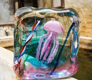 murano glass jellyfish
