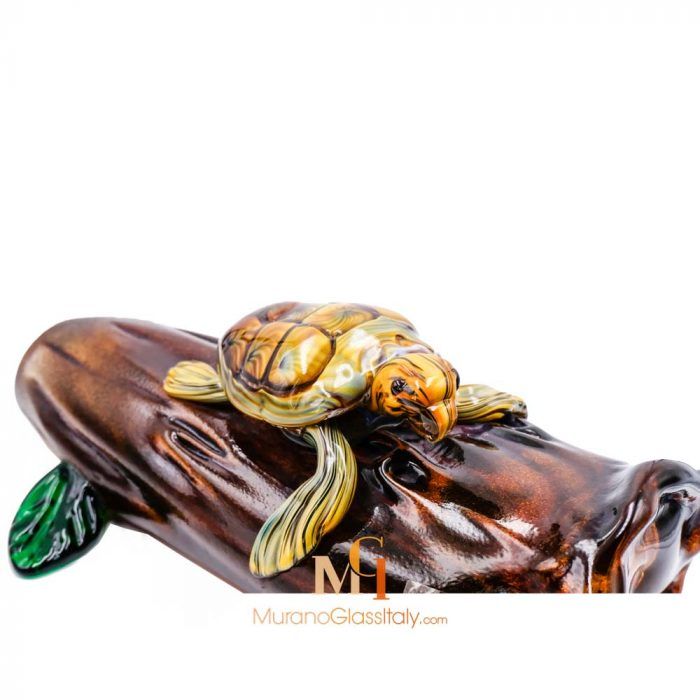Glass Turtle Sculpture
