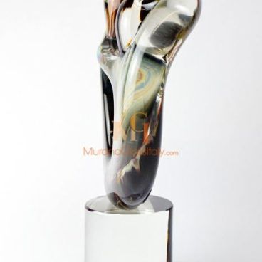 تمثال الرقص من زجاج العقيق
