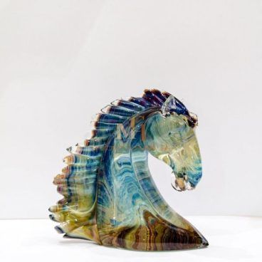 حصان زجاج العقيق من مورانو