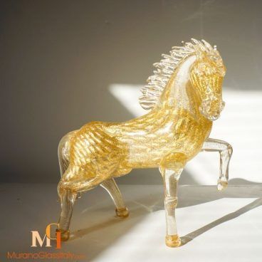 cheval verre soufflé murano