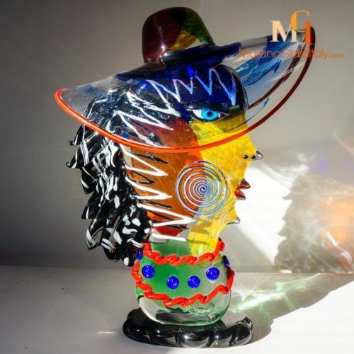 colored glass sculptures
