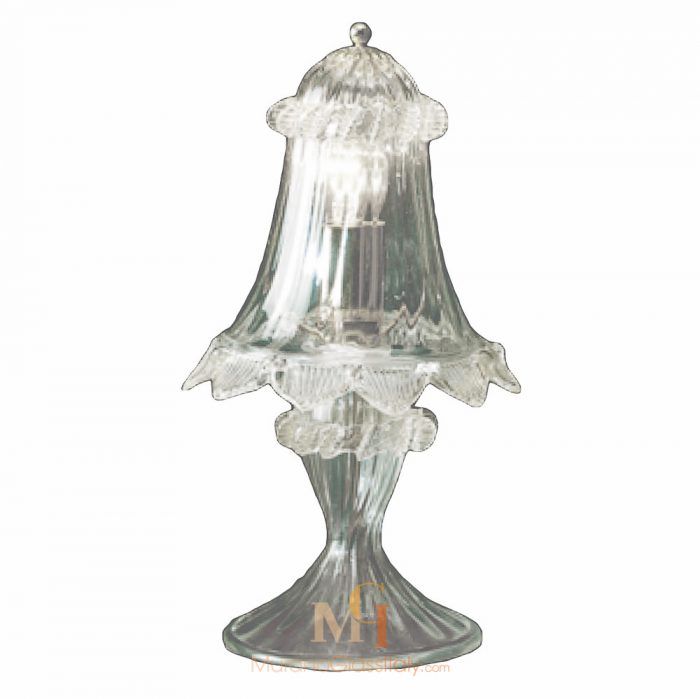 blown glass table lamp