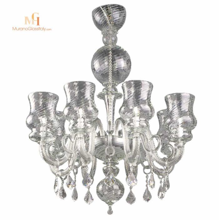 glass chandelier modern