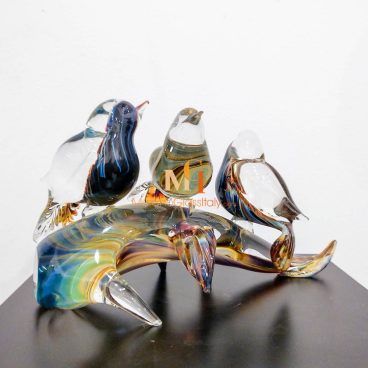 murano glass bird figurines