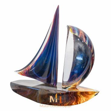 glass sailboat