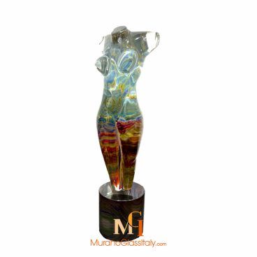 Sculptures & Figurines - Objects of Art glass - Various Collections: Nude  Female Body - sculpture in chalcedony - Original Murano Glass OMG