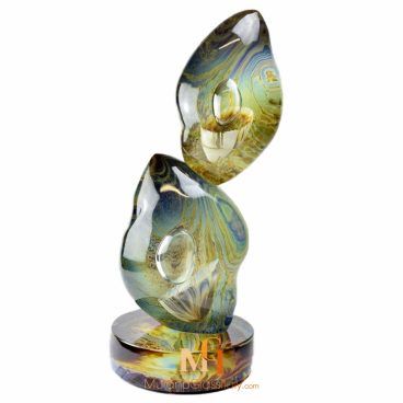 sculpture en verre design