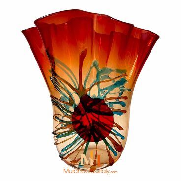 Murano Hand Blown Glass Vase
