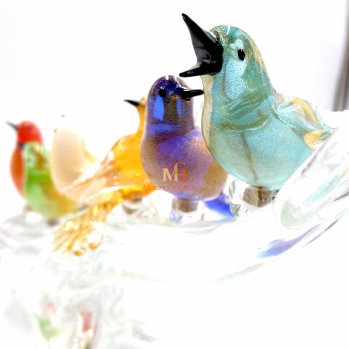 Murano Glass Bird Sculptures