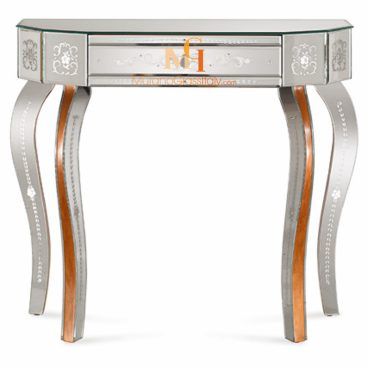 venetian glass console table
