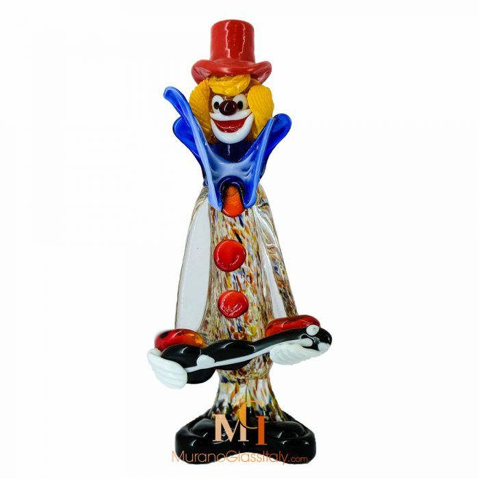 murano clown figurines