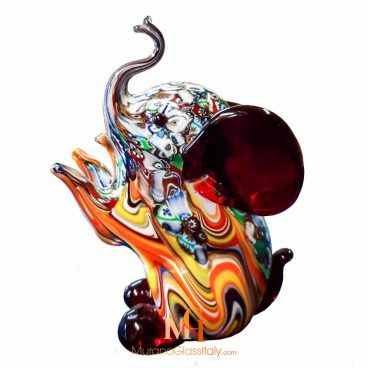 murano glass elephant figurine