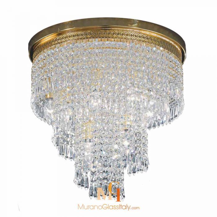 crystal glass ceiling lights