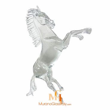 murano horse crystal